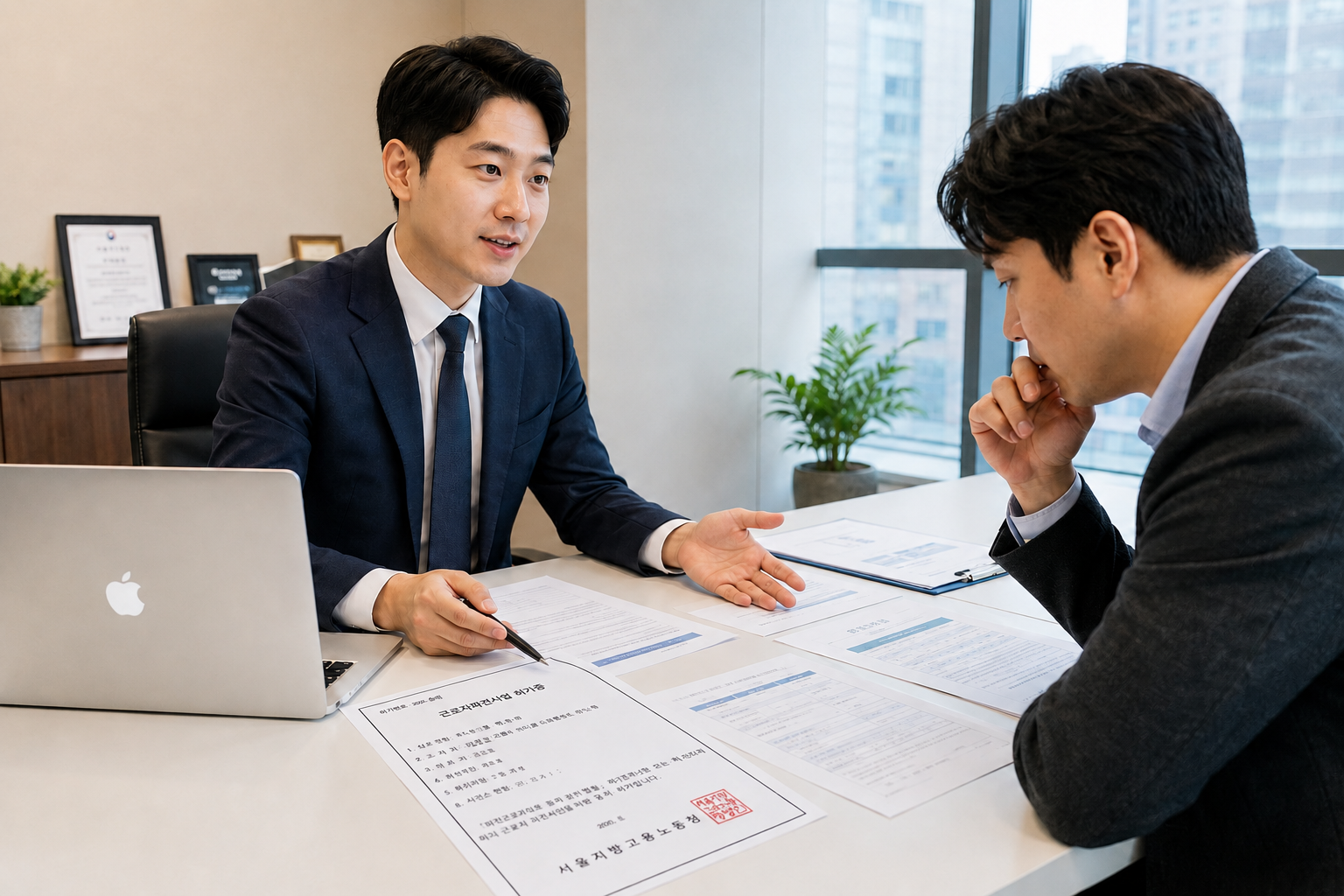근로자파견업 자본금 사무실 사업계획서 허가 조건 신청 발급 대행