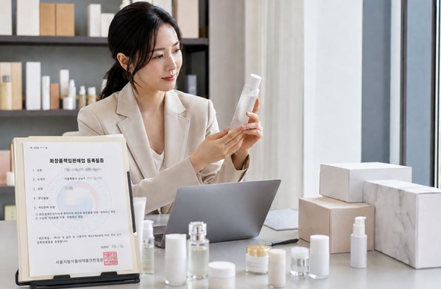 화장품책임판매업 등록 방법｜책임판매관리자 자격 준비서류 완벽정리